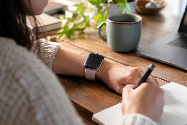 Illustration : Montre portée pendant une activité assise